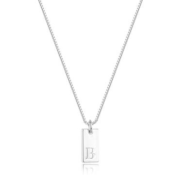 Imagem de SELFROSE Colares com iniciais para mulheres, colar delicado com letra de ouro banhado a ouro 14 k colar com nome personalizado colar de ouro simples colar com inicial em ouro fofo colares gargantilha de ouro na moda joias de ouro para mulheres meninas presentes, Latão, Sem Pedra Preciosa