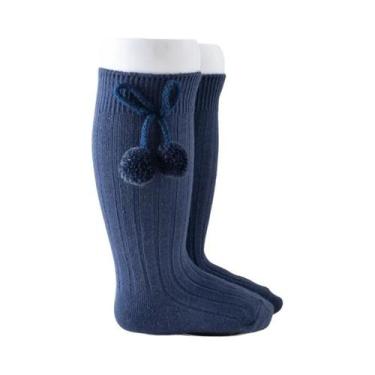 Imagem de Meias De Princesa Até O Joelho Para Meninas Bebês Com Estampa De Cerej