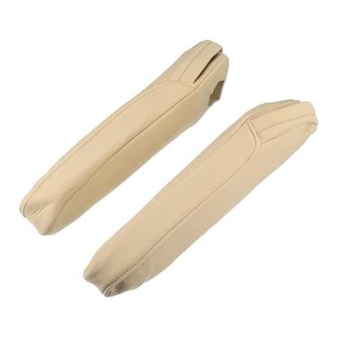 Imagem de A ABSOPRO Capas de apoio de braço para carro com apoio de braço dobrável em assentos de balde capas decorativas para Honda Odyssey 2012-2017 tecido de neoprene marrom claro 1 par