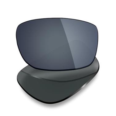 Imagem de Mryok Lentes de substituição polarizadas compatíveis com óculos de sol Spy Optic Admiral, HD Polarized, proteção UV, resistente a impactos e ajuste perfeito - Preto cromado