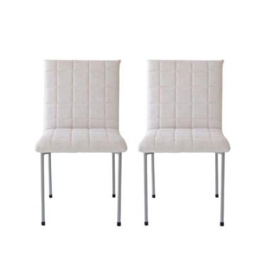 Imagem de Conjunto 2 Cadeiras Thalita Para Sala de Jantar Ou Cozinha Pintura Epo