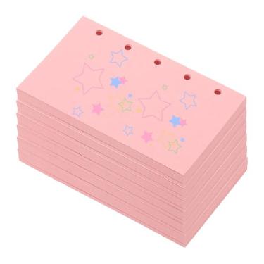 Imagem de PATIKIL Papel colorido de folhas soltas, 10,4 cm x 6,3 cm (A8), 300 folhas, 5 furos, 150 g/m², refil de fichário em branco, suprimentos de papel para escritório, anotações, planejador, diário, caderno