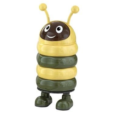 Imagem de Bothyi Lixeira em formato de desenho animado com tampa, ideal para quarto, dormitório, escritório, cozinha e casa, Verde