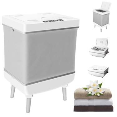 Imagem de RESIDESY Aquecedores de toalhas balde para spa/banheiro cabe 2 toalhas grandes cobertores