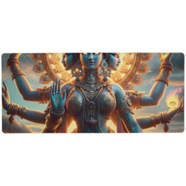 Imagem de Mouse pad Chhinnamasta Fire para controle de precisão de jogos, mouse pad completo, 80 x 30 cm, mouse pads para jogos