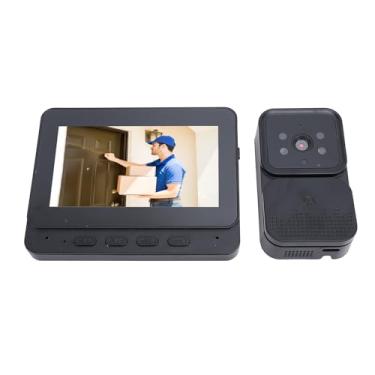 Imagem de Asixxsix sistemas de Intercomunicação de Vídeo, Câmera de Campainha de Vídeo Sem Fio de 5 MP Com Tela de 4,3 Polegadas, Visão Noturna e Grande Angular de 120 Graus para Apartamento de