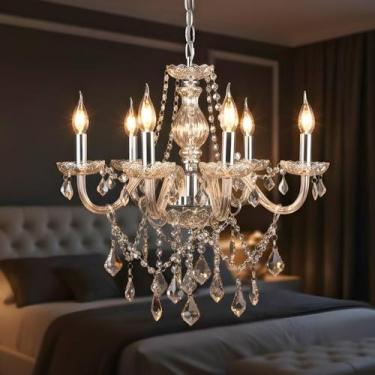 Imagem de Lustre Sala de Jantar Candelabro de Cristal Legítimo 5 braços E14 Bivo