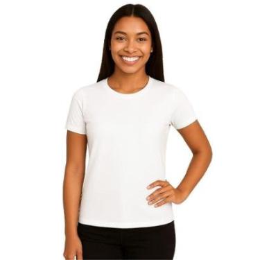 Imagem de Camiseta Manga Curta Feminina Lisa Dry Academia Fit-Feminino