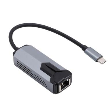 Imagem de GOWENIC Adaptador USB C para Ethernet de 5 Gbps, Velocidade de Banda Larga Deve Exceder 5G, Com Tampa de Alumínio, para Videoconferência e Streaming de Mídia