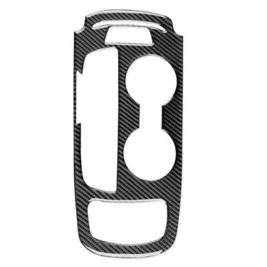 Imagem de PJFUS Adesivo de painel de mudança de marcha de carro de fibra de carbono preto real compatível com Chevrolet Malibu L/LS/RS/LT/Premier 2016 2017 2018 2019 2020 2021 2022 2023 2024 2025-Type B