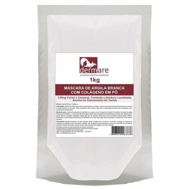 Imagem de Argila Branca Com Colageno 1kg - Dermare-Unissex