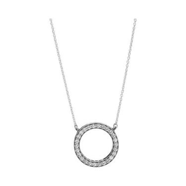 Imagem de Colar De Prata Esterlina 925 Com Laço Colorido Em Forma De Coração Ver