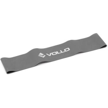 Imagem de Faixa Elástica Mini Band Nível Forte 0,90mm Vollo, Cinza Escuro
