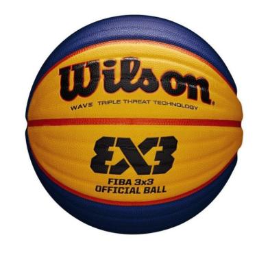 Imagem de Bola De Basquete Wilson Fiba 3X3 - Azul/Amarelo-Unissex