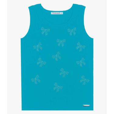 Imagem de Regata Básica Infantil Feminina Trick Nick Azul-Feminino