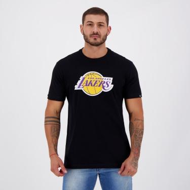 Imagem de Camiseta New Era NBA Los Angeles Lakers 1947 Preta-Masculino