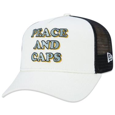 Imagem de Boné New Era Aba Curva Snapback 9FORTY A-frame Trucker Nature-Masculino