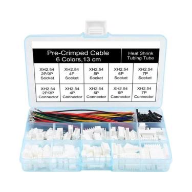 Imagem de Kit De Conectores JST-XH De 2,54mm, Conectores Macho E Fêmea Pré-Crimp