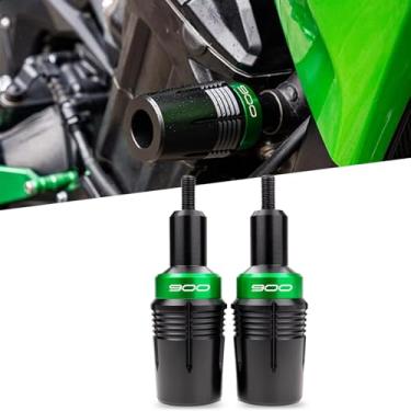 Imagem de Para Z900 Z900SE z900 se 2025 2024 2023-2017 Novo modelo acessórios estrutura tubo de escape antiqueda protetor de almofada anticolisão corpo de proteção anti-queda bola de proteção antiqueda (verde)