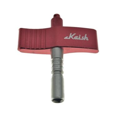 Imagem de KAISH Chave de afinação de bateria universal vermelha com haste de aço para bateria acústica/eletrônica. Estilo T