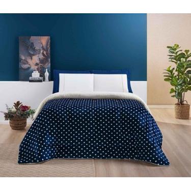 Imagem de Coberdrom Solteiro Sherpa Edredom Pele De Carneiro Lã Petit Poa - Bia 