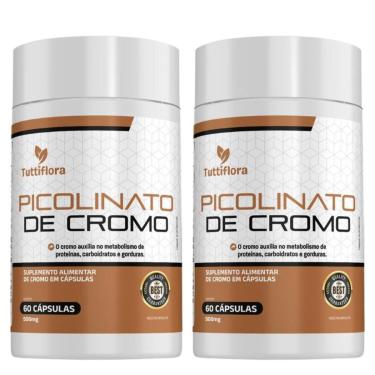 Imagem de Kit 2x Picolinato de Cromo 60 Cápsulas Tuttiflora-Unissex