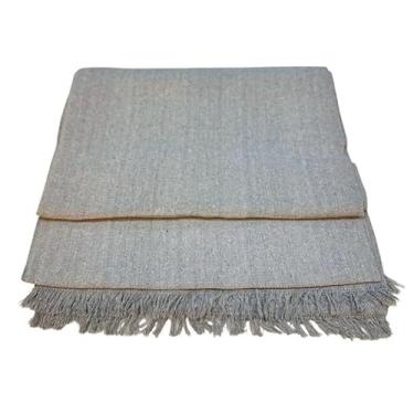 Imagem de Manta para Sofá King Gigante Algodão 3,00 x 1,80 Protetor Decoração(King Cinza Claro)