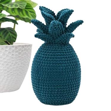 Imagem de Bonecos de Abacaxi,Decoracao De Mesa Felpuda 23.5 Centimetros - Esculturas Modernas | Para Prateleira Armario Lareira Escritorio Festas