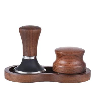 Imagem de Distribuidor e Tamper de Café 3 em 1 Kit Tamping Manual Profissional Espresso com Base Universal Acessórios Portáteis para Máquinas Cozinha