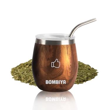 Imagem de Bombiya Yerba Mate Cup Emotional Support Edition – Vem com um companheiro companheiro para animar você – Parede dupla de aço inoxidável – Beber cuia com um amigo especial – xícara de chá de erva mate