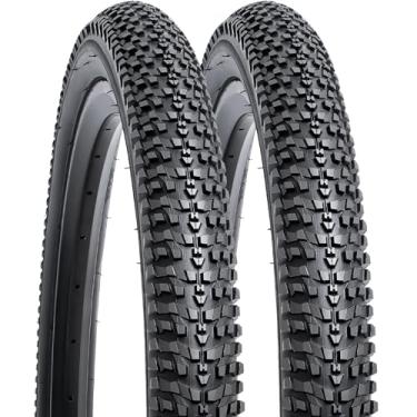 Imagem de YUNSCM 2 peças de pneus de mountain bike de 66 cm 26 x 1,95/53-559 compatíveis com pneus de bicicleta de 26 x 1,95 26 x 2,0 (Y-1054)