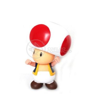 Imagem de Boneco Action Figure Cogumelo Toad Super Size 20Cm Mario
