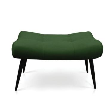 Imagem de Puff Sher Suede Pés Palito De Ferro - D'Rossi Cor Verde