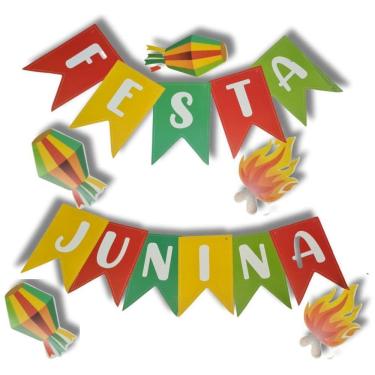 Imagem de Varal Bandeirinhas - Festa Junina Ref:Pf105037