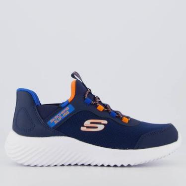 Imagem de Tênis Skechers Bounder Burst Infantil Marinho, 31