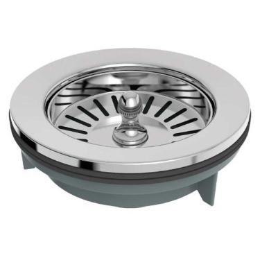 Imagem de Válvula Pia Americana 4.1-2x1.1-2 Cromada - Plástico E Aço Inox Aisi 304