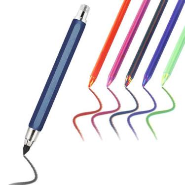 Imagem de Lápis mecânico COZYEXPR de 5,6 mm com recargas de chumbo Rainbow