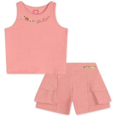 Imagem de Conjunto Curto Lilica Ripilica Regata e Short Rosa-Feminino