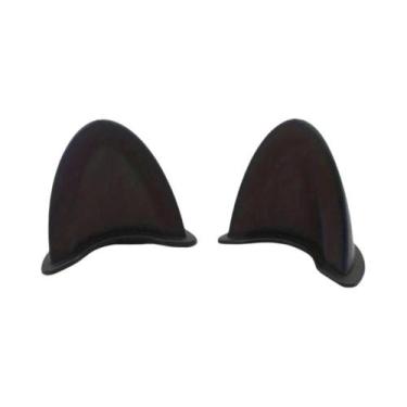 Imagem de Adesivo De Capacete De Moto Com Orelhas De Gato Fofas 2 Peças Decoraçã