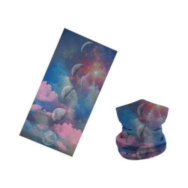 Imagem de Bandana De Ciclismo Unissex Com Estampa De Estrelas, Sem Costura, Prot