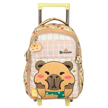 Imagem de Mochila com Rodas "16" Petit Brownie Capivara 15920 - Xeryus