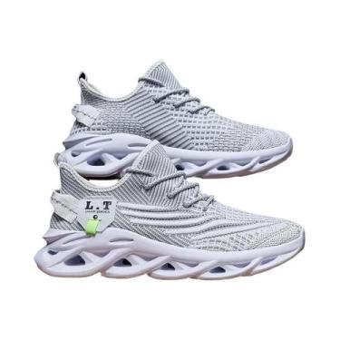 Imagem de Tênis Esportivos Respiráveis Em Malha Preta Para Homens E Mulheres, Ca