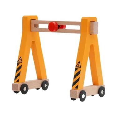 Imagem de Brinquedos De Trem De Madeira Para Crianças Com Acessórios De Ponte E 