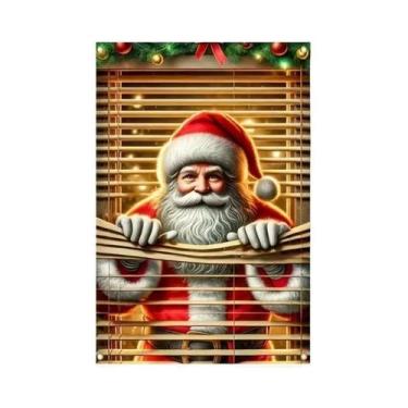 Imagem de Banner De Porta De Natal Com Design De Papai Noel E Árvore Coberta De 