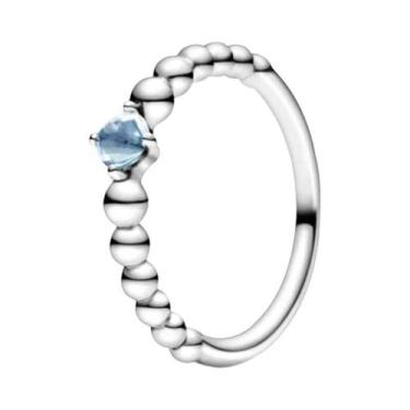 Imagem de Anel De Prata Esterlina 925 Com Pedra Coração De Vaga-lume Luminosa Ve