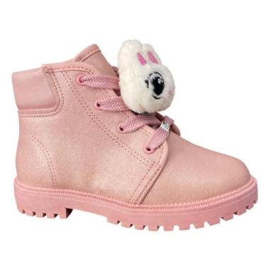 Imagem de Bota Infantil Molekinha Baby com Glitter Confortável, Antiderrapante e