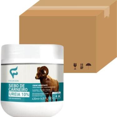 Imagem de 48 Creme Hidratante Fashion Cosméticos Sebo de Carneiro Ureia 10% Pote