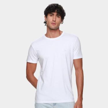 Imagem de Camiseta Ellus Cotton Fine Masculina, Off white, G