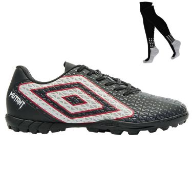 Imagem de Kit Chuteira Society Umbro Mutant e Meião-Masculino