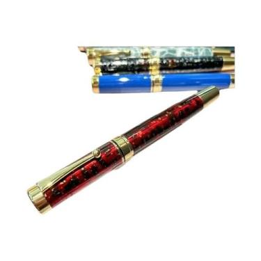 Imagem de Caneta-tinteiro De Metal De Luxo Com Tampa Ergonômica De Torção E Pont